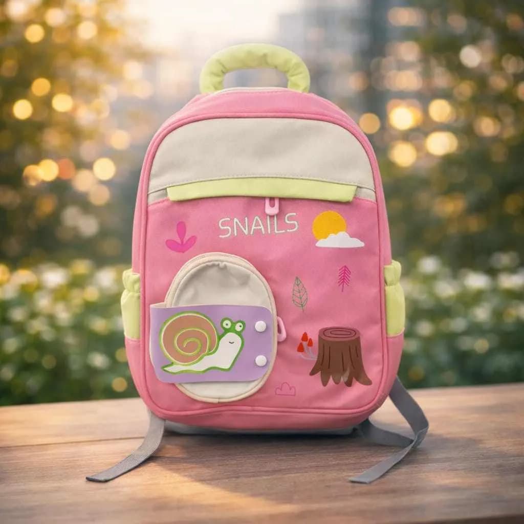 BABY SCHOOL BAG- DEEP PINK 