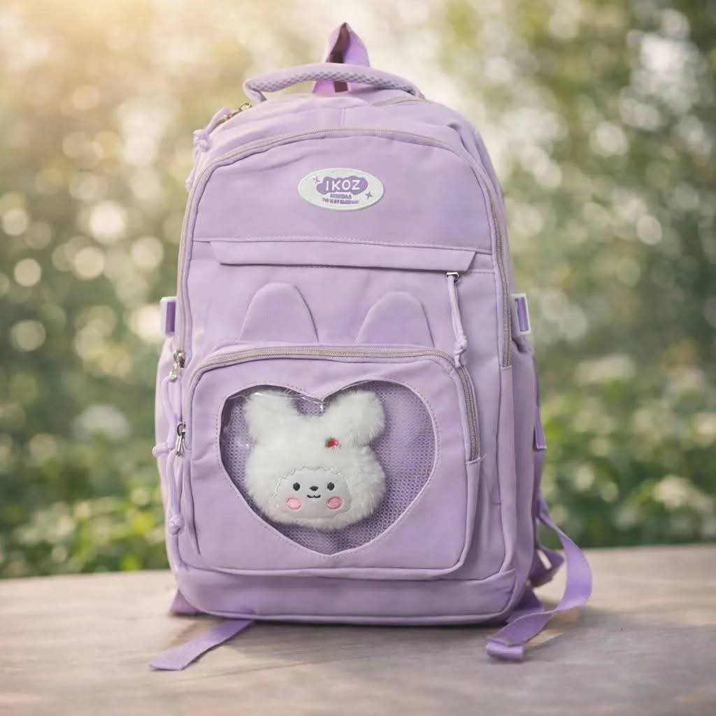 BABY SCHOOL BAG- LIGHT PARPEL