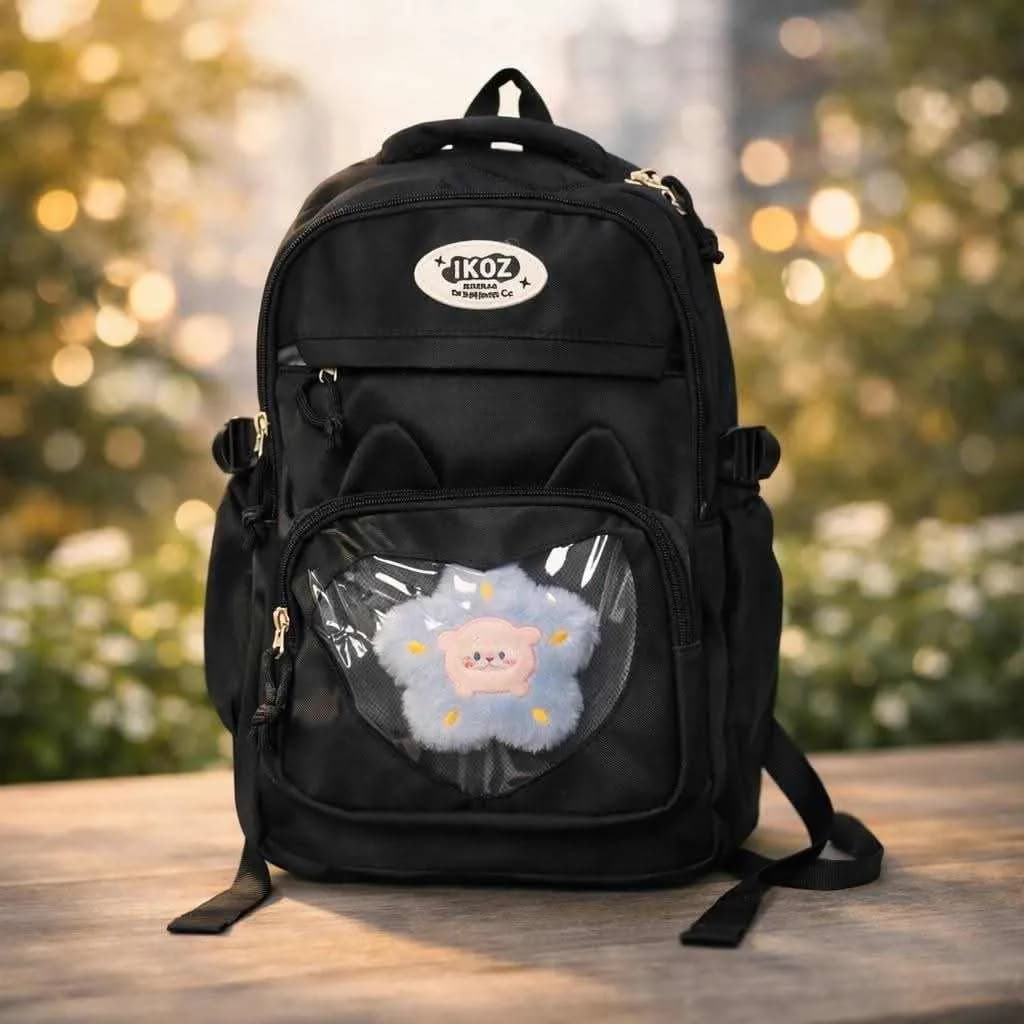 BABY SCHOOL BAG- BLACK 
